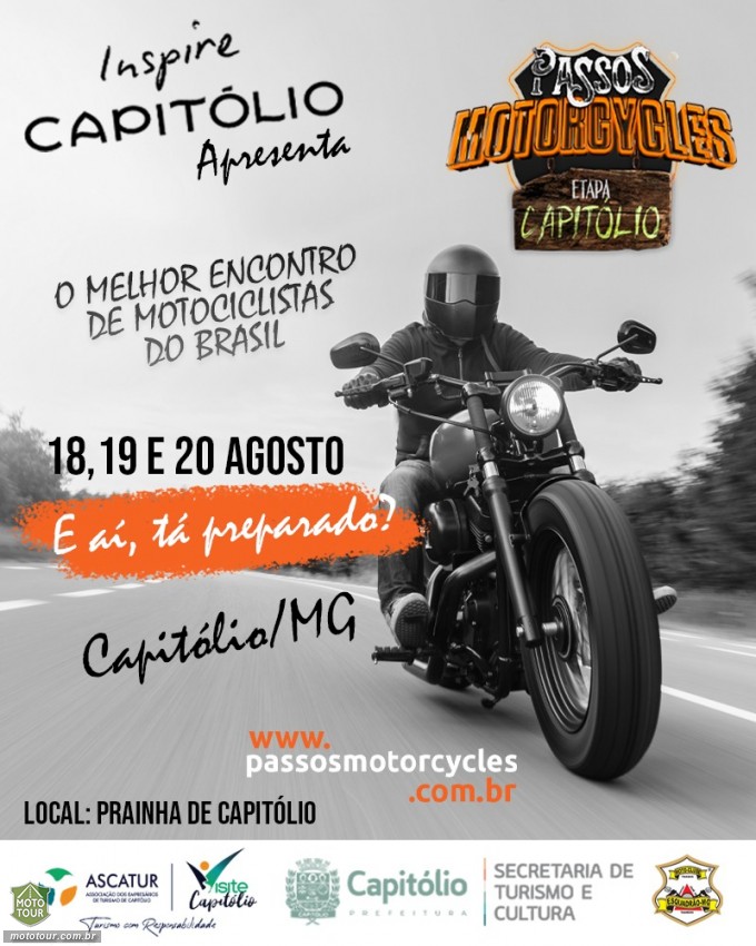 Motoqueiro com Moto - Mega Brasil